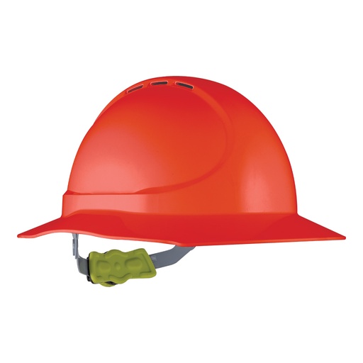 HPFPRGT11.REDForce360 GT11 Type 1 ABS Vented Broad Brim Hard Hat with Ratchet Harness Red