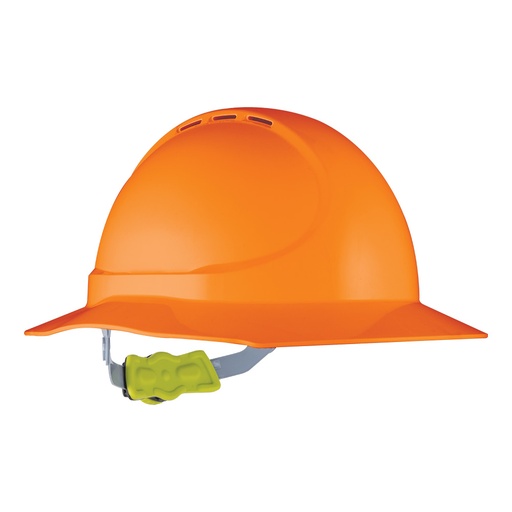HPFPRGT11.ORG Force360 GT11 Type 1 ABS Vented Broad Brim Hard Hat with Ratchet Harness Orange